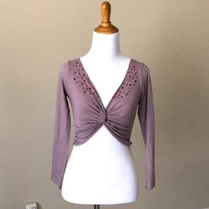 NWT Anthropologie Cropped Ballerina Top by Velvet